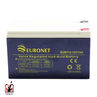باتری 7 آمپر ساعت یورونت مدل EUR712 ساخت تایوان